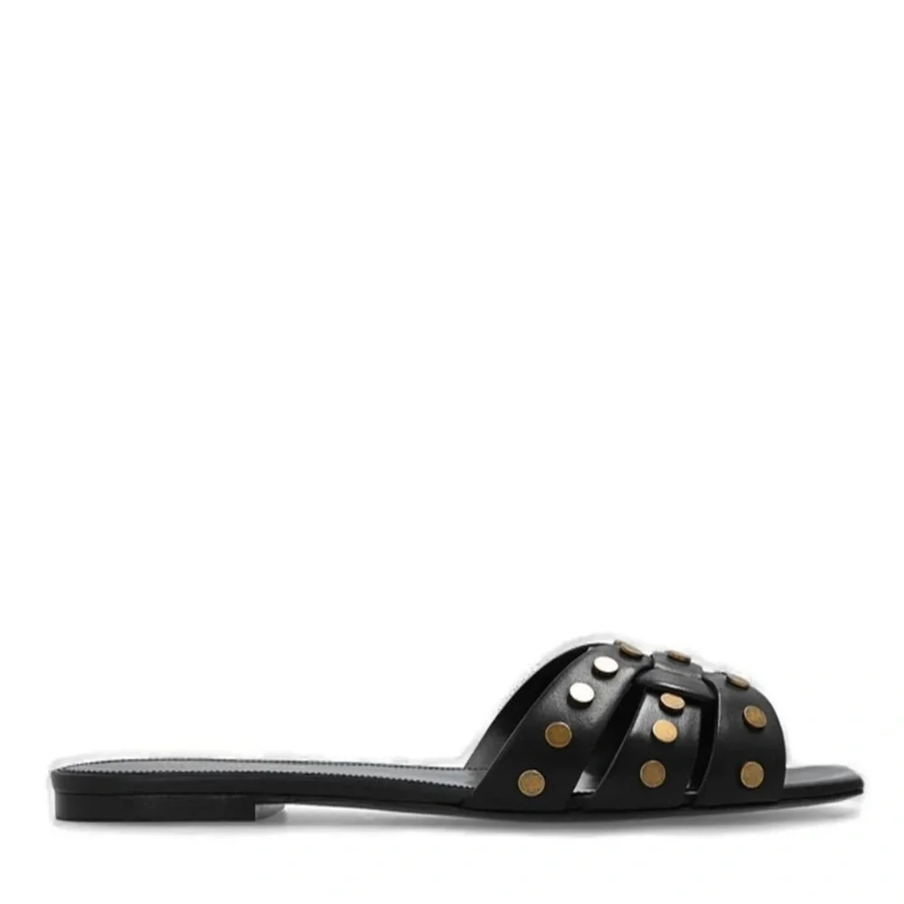 YSL 💫Saint Laurent Tribute Studded Sandals💫 - Picture 4 of 5